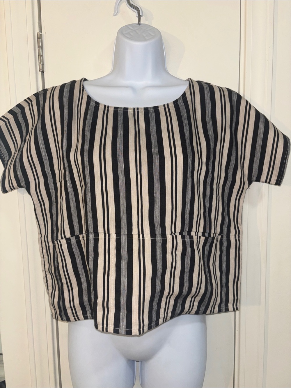Madewell Boxy Top In Evelyn Stripe